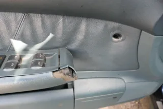 1x Audi A6 4B Türverkleidung Verkleidung Tür vorne links Leder lago grün- MÄNGEL - Bild 3