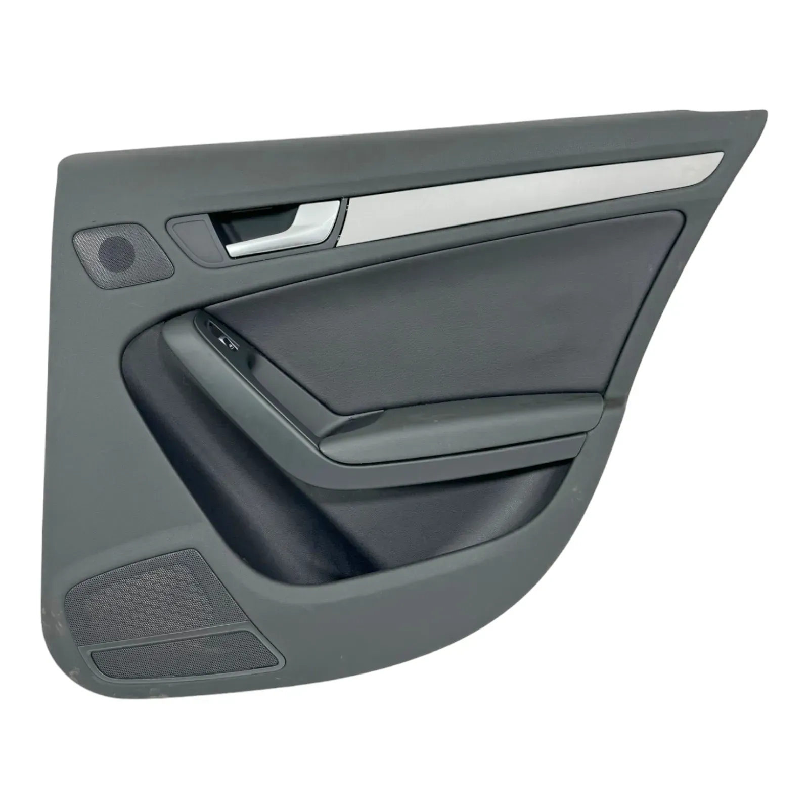 1x A4 8K B8 Türverkleidung Verkleidung Tür hinten rechts schwarz schwarz K-Leder - Bild 1