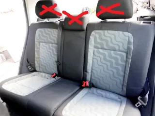 Skoda Fabia 5J 5itz Sitze hinten Rückbank Rücksitzbank 3 Punkt Gurt Isofix anthr - Bild 1