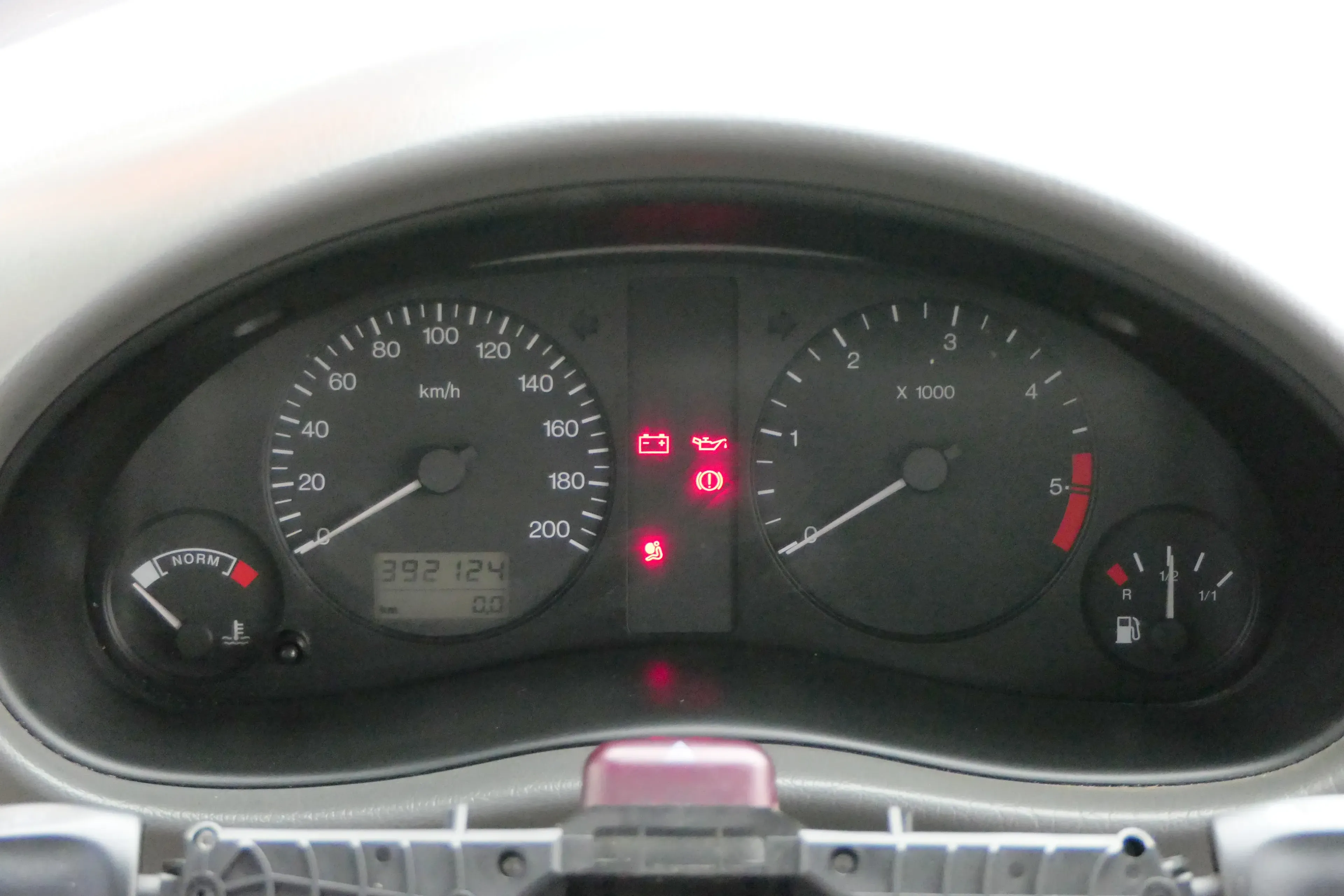 VW Sharan 7M Tacho Tachometer Kombiinstrument 196.000km 7M0920803A TDI Diesel - Bild 1