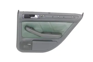 1x Audi A6 4B Türverkleidung Verkleidung Tür hinten rechts Leder grün farngrün - Bild 1