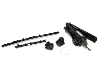 Set Touran Armaturenbrett Verkleidung Klappe Abdeckung Dekor silber alu - Bild 3