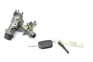 Audi A4 8E B6 Zündschloß Schloß Zündung Schlüssel  + Heckschloß Heckklappenschlo - Bild 1