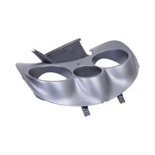 Seat Altea 5P Abdeckung Tacho Tachorahmen silber leuchtsilber Rahmen Blende - Bild 3