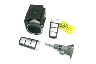VW Passat 3C Zündschloß Schloß Zündung 2x Schlüssel 3C0905843 Q R Türschloß dd - Bild 1