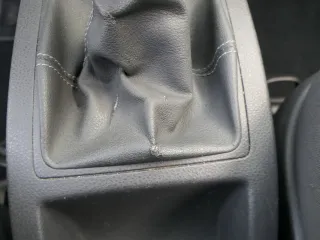 VW Polo 9N 9N3 Schaltknauf Schaltsack Schaltung 6Q1711113G Leder schwarz - Bild 4