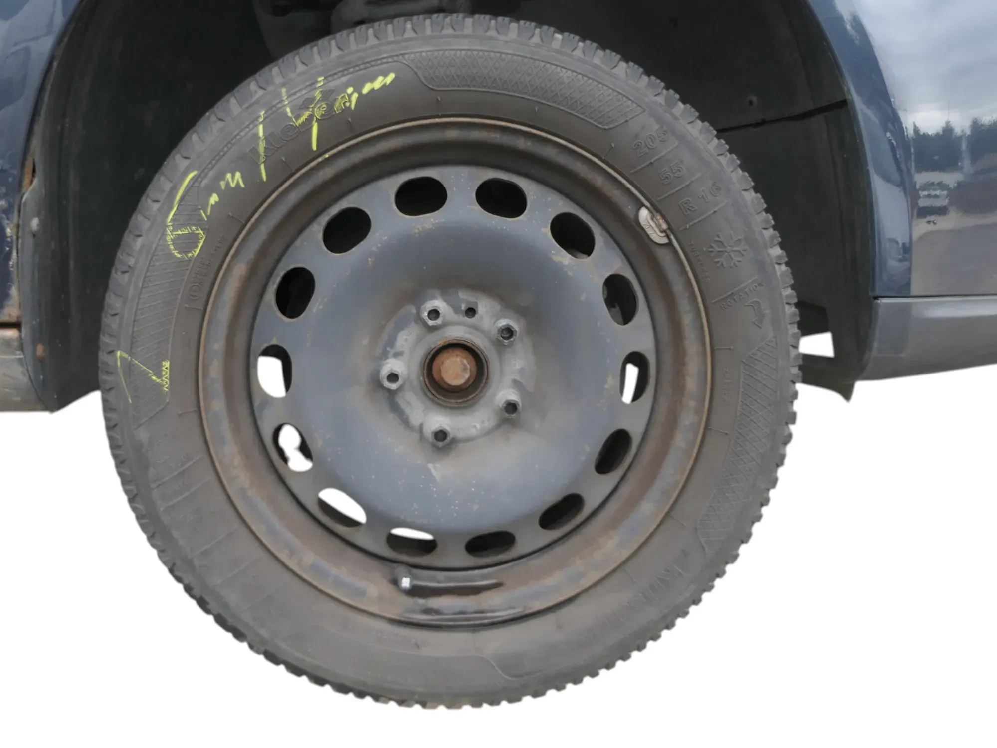 2x VW Passat 3C Golf Reifen Winterrreifen M&S 205/55 R16 91H Felgen 4-6mm - Bild 1