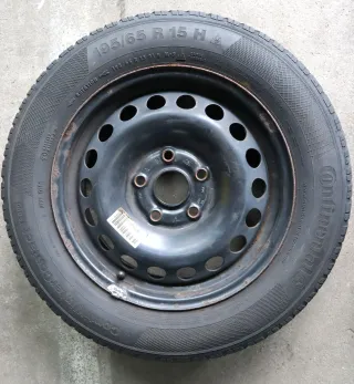 VW Golf 6 Touran 1T 195/65 R15 91T Winterreifen M+S Felgen Reifen M&S ca.7mm Pro - Bild 4