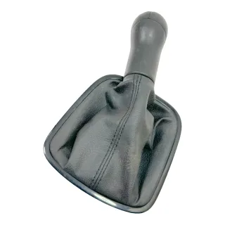 Polo 6R 6C Schaltknauf Schaltsack Schaltung Schaltknüppel Leder schwarz 5-Gang - Bild 3