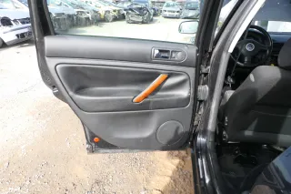 1x Passat 3B 3BG Türverkleidung Verkleidung Tür hinten links Leder schwarz Limo - Bild 3