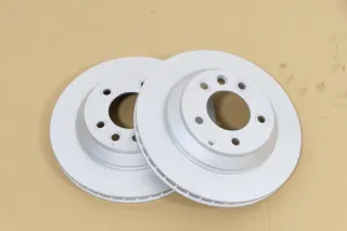 2x Audi Q7 4L Bremsscheibe Bremsscheiben hinten links + rechts Zimmermann - Bild 1
