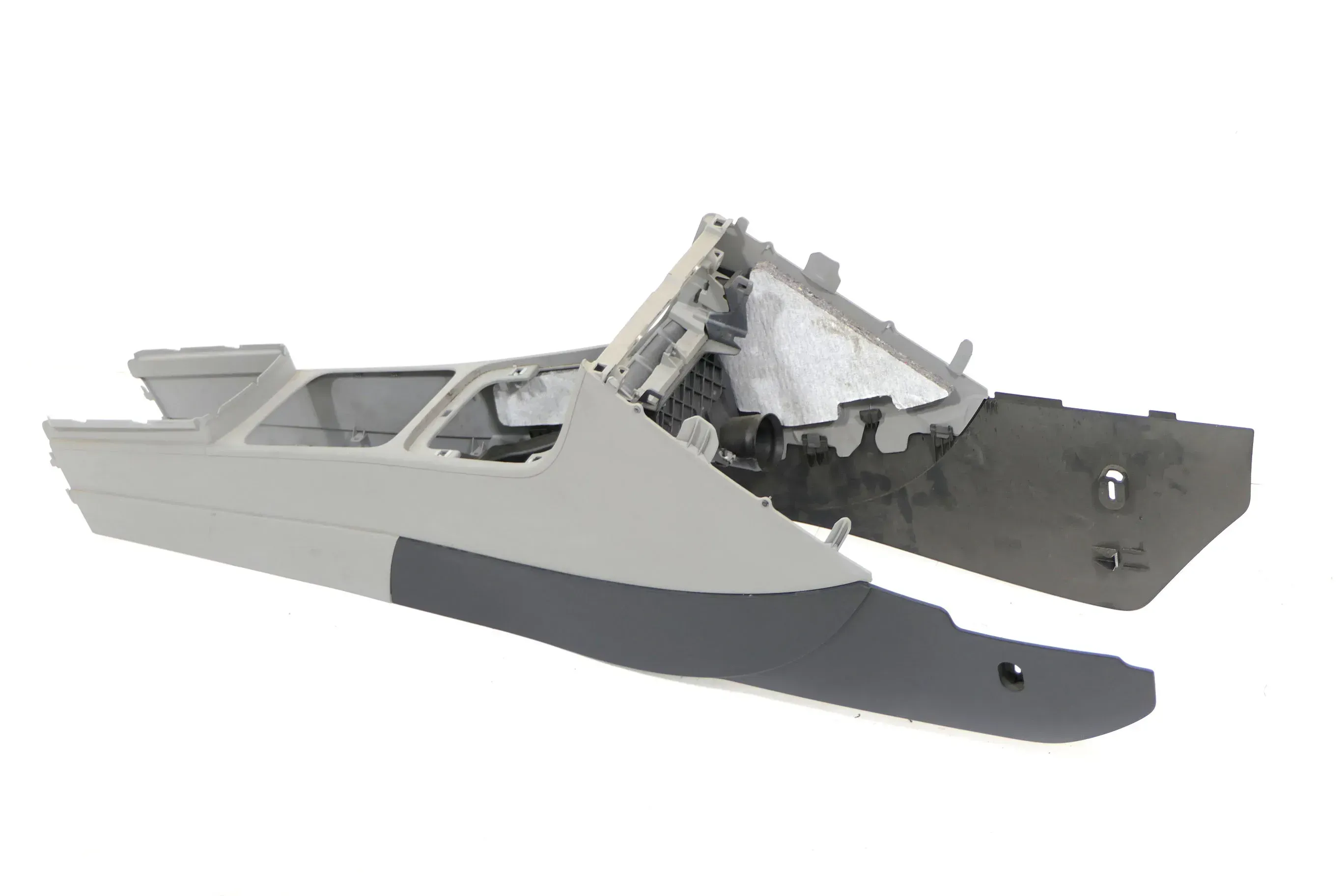 VW Passat 3C B6 Mitteltunnel Aschenbecher Verkleidung Abdeckung grau classicgrey - Bild 1