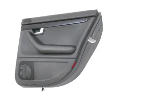 1x A4 8E B6 Türverkleidung Verkleidung Tür hinten rechts schwarz Buffalino Leder - Bild 3