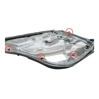 1x Audi A4 B5 Türverkleidung Verkleidung Tür hinten rechts Griff Öffner - Bild 7