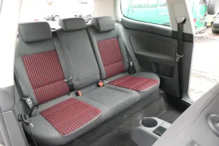 VW Golf 5 V Sitz Sitze hinten Rückbank Rücksitzbank 3 Punkt Lehne rot - Bild 4
