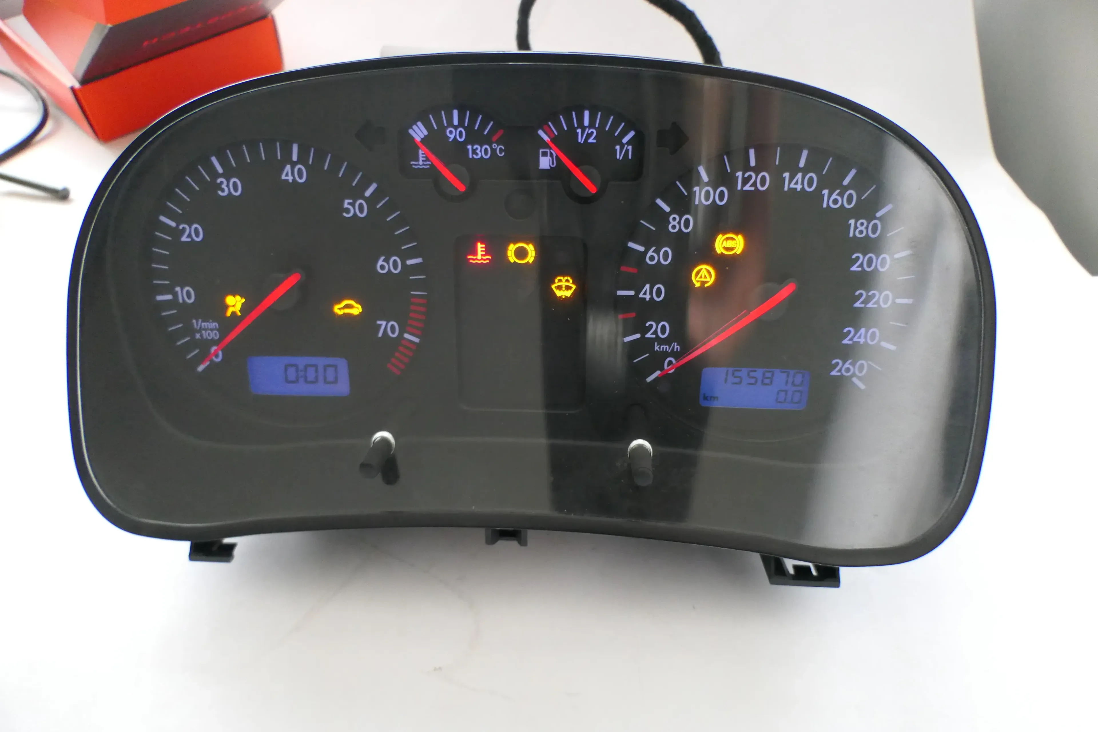 VW Golf 4 Tacho Tachometer Kombiinstrument 155.000km 1J0920805B 1,6-2,8 - Bild 1