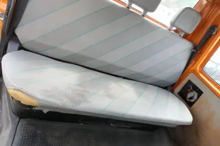VW T4 Sitz hinten DOKA Sitze Rückbank Rücksitzbank mit Kopfstützen und Gestell - Bild 5