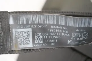 VW Passat 3C Kombi Variant Lehne Rechts Rückbank Rücksitzbank Gurt - Bild 9