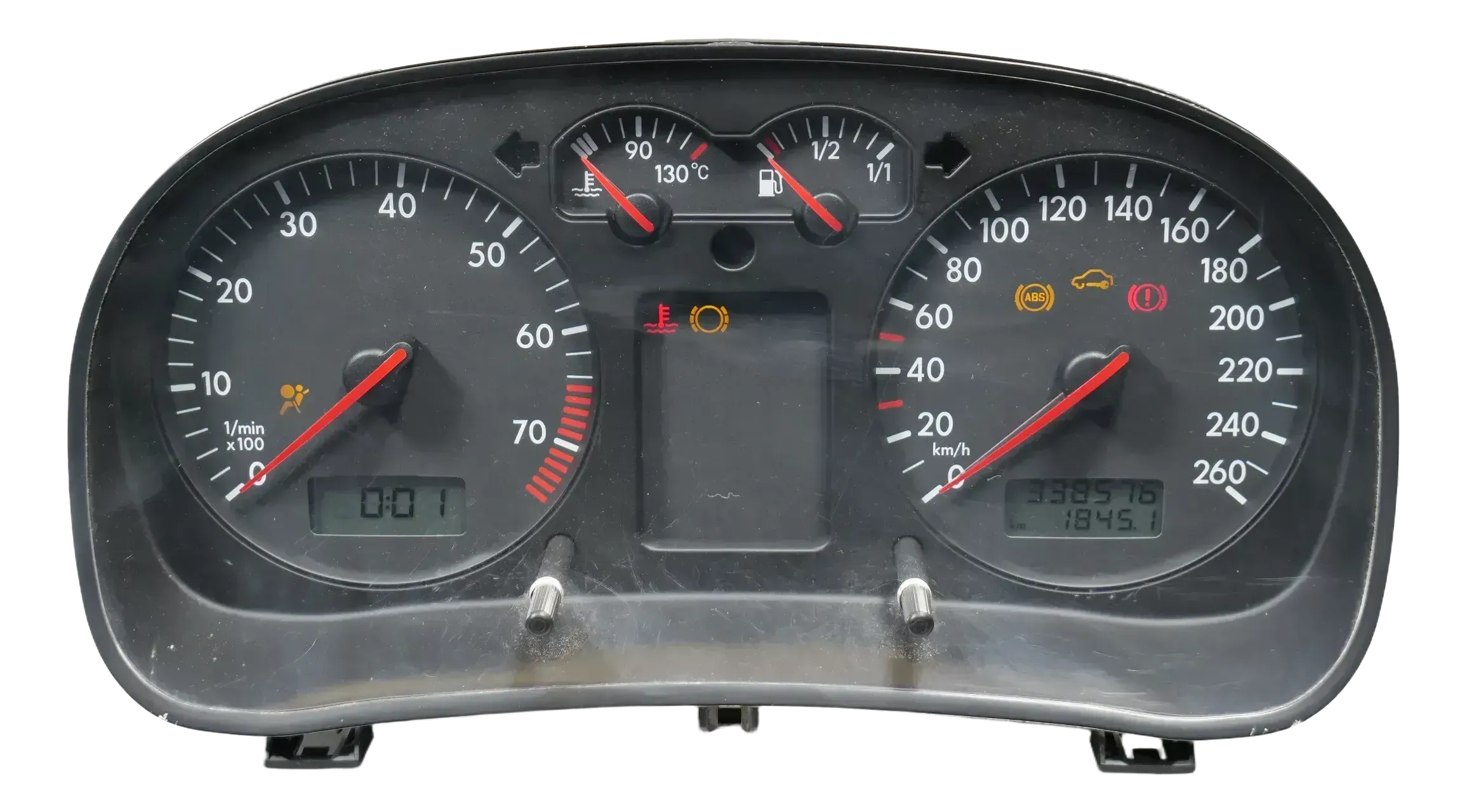 VW Golf 4 Tacho Tachometer Kombiinstrument 338.000km 1J0920806B 1,6-2,8 - Bild 1