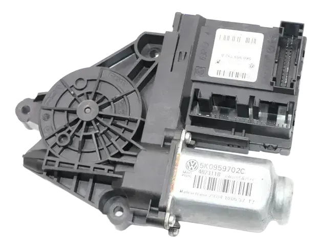 VW Golf 6 ektrischer Fensterheber Motor vorne rechts 5K0959702C anklappbare Spie - Bild 1