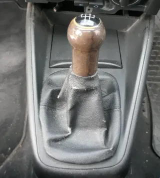 Golf 4 Bora Schaltknauf Schaltsack schwarz TDI Leder klein Holz - Bild 3