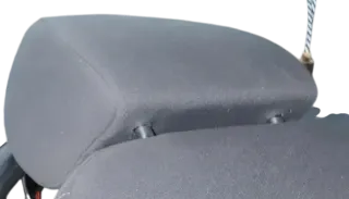 1x Seat Ibiza 6J Kopfstütze vorne vorn uranograu grau 9X0 - Bild 2