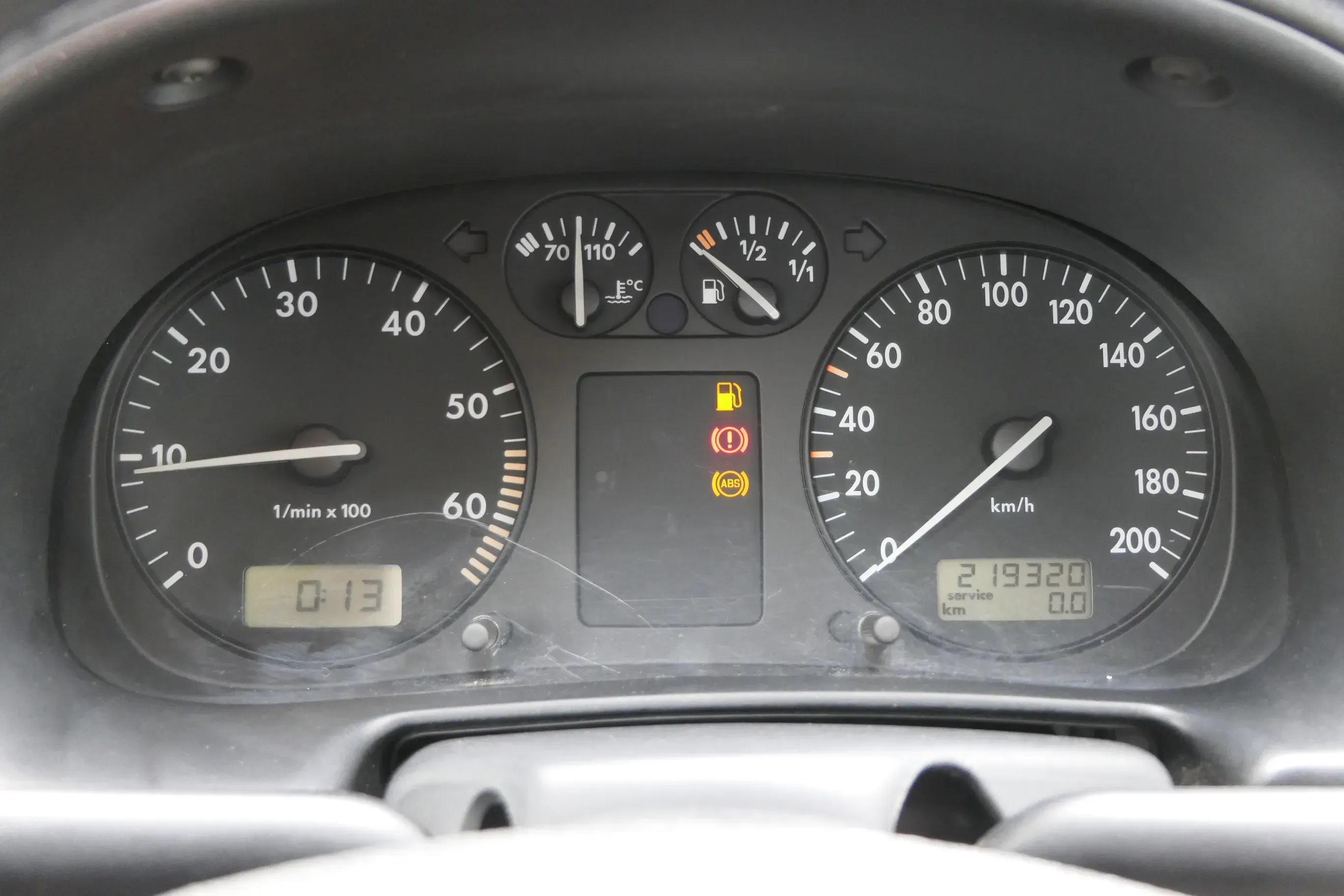 VW Polo 6N Tacho Tachometer Kombiinstrument 219.000km 6N0919860T 6N0919860R - Bild 1