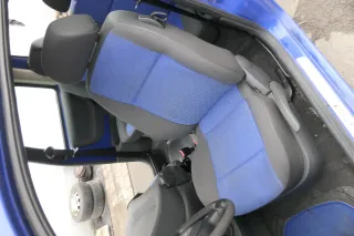 Seat Arosa Lupo Sitz vorne links Fahrersitz Höhenverstellung blau schwarz - Bild 3