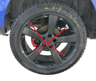 2x NUR Reifen - 225/45 ZR17 91H Winterreifen M+S  - NUR REIFEN -  6-7mm - Bild 1
