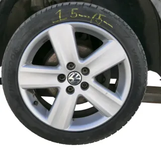 1x Felge Alufelge original VW Polo 9N 9N3 6jx16 H2 ET43 6Q0601025S -ohneReifen 1 - Bild 1