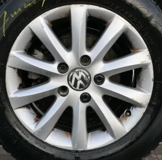 1x Felge Alufelge original VW Golf 5 Touran 6,5jx15H2 ET50 1K0601025CA Bristol 3 - Bild 1