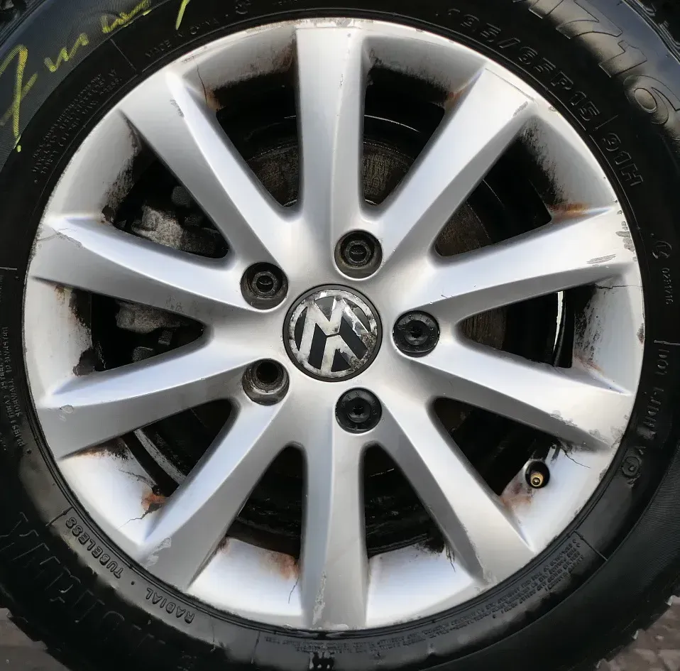 1x Felge Alufelge original VW Golf 5 Touran 6,5jx15H2 ET50 1K0601025CA Bristol 3 - Bild 1