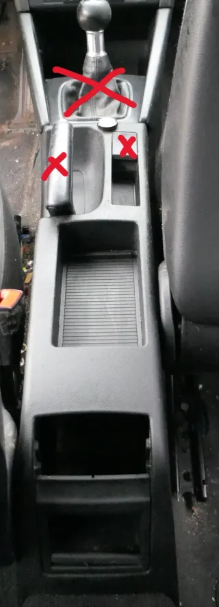 Audi A3 8P Mitteltunnel hinten Verkleidung um Handbremse Konsole - schwarz - Bild 1