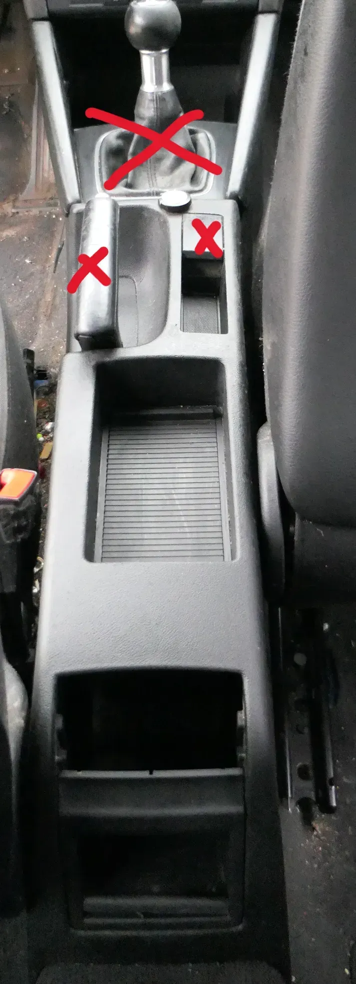 Audi A3 8P Mitteltunnel hinten Verkleidung um Handbremse Konsole - schwarz - Bild 1