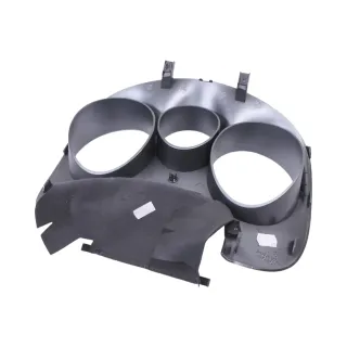 Seat Altea 5P Abdeckung Tacho Tachorahmen silber leuchtsilber Rahmen Blende - Bild 4
