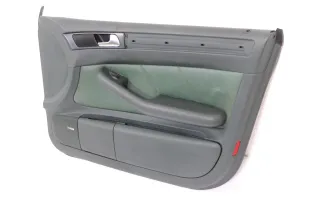 1x Audi A6 4B Türverkleidung Verkleidung Tür vorne rechts Leder grün farngrün - Bild 4