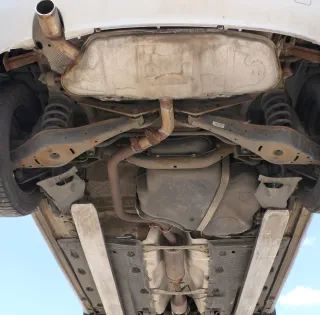 Audi A3 8P Auspuff Endschalldämpfer hinten 1,6  Motor BSE BSF Mittelschalldämpfe - Bild 2