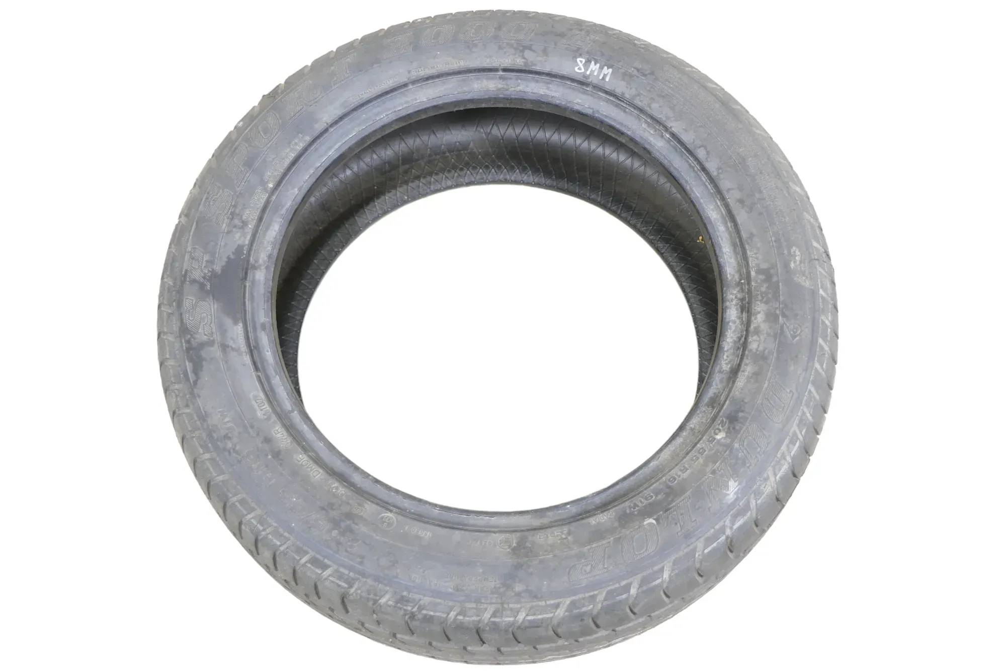 1x VW Golf Passat Reifen 205/55 R16 91W Sommerreifen 7-8mm NUR REIFEN Dunlop - Bild 1