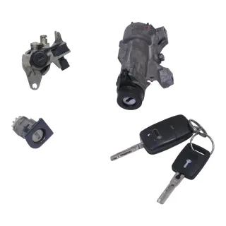 Audi A4 B6 8E Schloßsystem Türschloß +2x Schlüssel Schloß Tü Zündschloß Heckschl - Bild 1