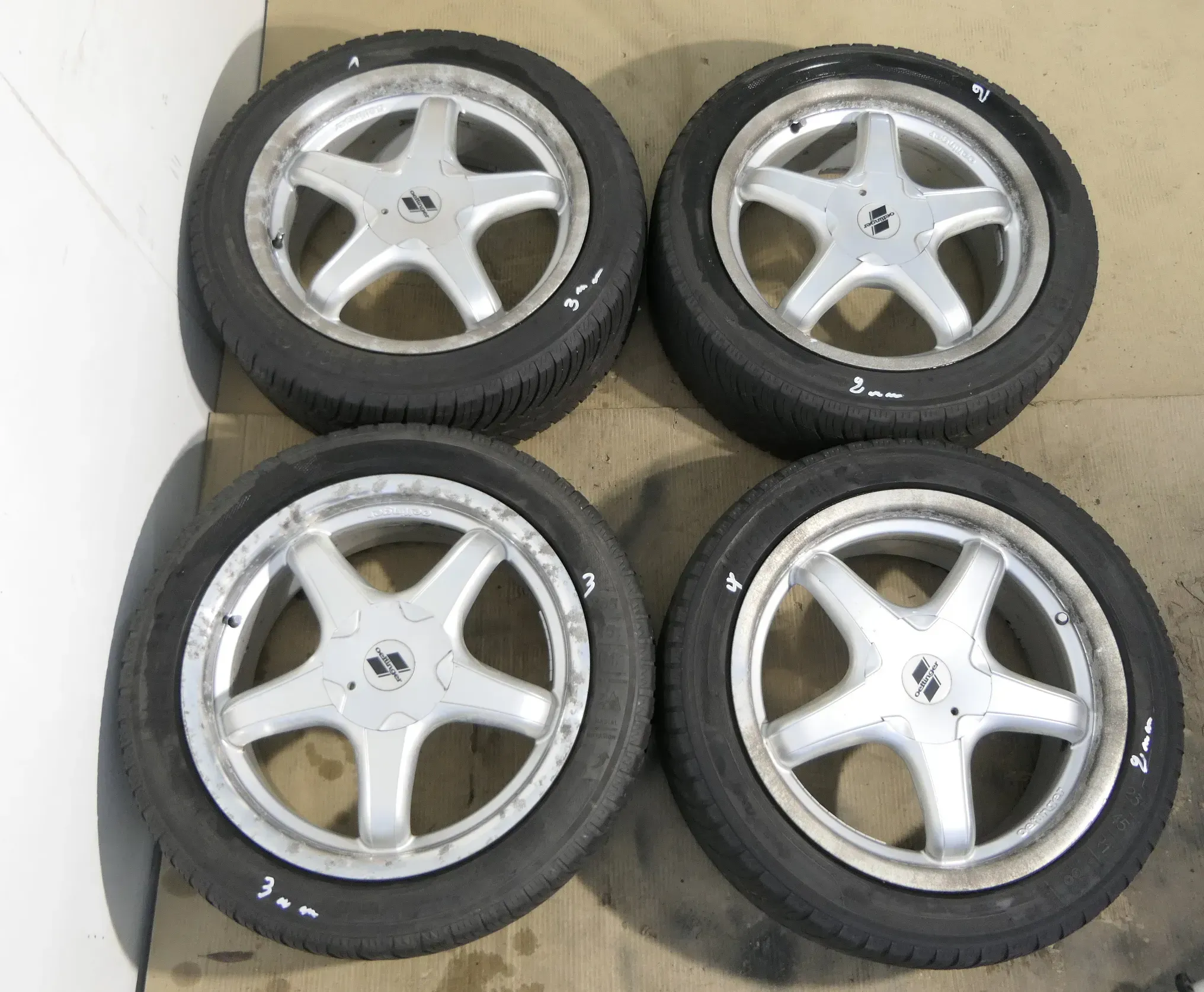 3C Golf Alufelgen Felgen Oettinger G050 62003051 12-A 17 Zoll 660kg 7,5x 17 H2 - Bild 1
