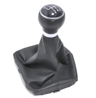 VW Golf Plus 5M Schaltknauf Schaltsack Schaltung Schaltknüppel 6-Gang - Bild 1