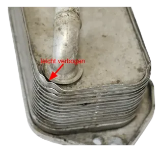 Audi A6 4F Ölkühler Wärmetauscher 3,2 FSI AUK BKH 06E117021G - Bild 2