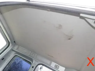 VW Caddy 2k Himmel Innenraum Decke Dachhimmel Dach oben grau HINTEN - Bild 1