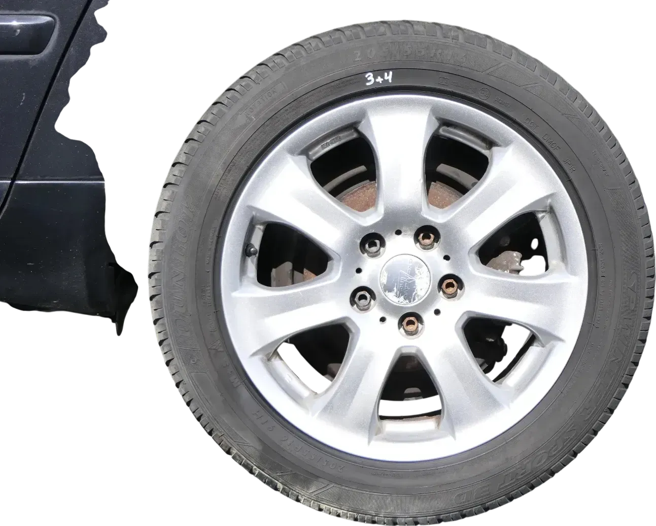 Audi A4 8E A6 4B Alufelgen 205/55 R16 91H Winterreifen Reifen wechseln KBA 46312 - Bild 1