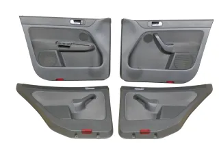 VW Golf Plus 5M 4x Türverkleidung Verkleidung Tür vorne hinten links re schwarz - Bild 1