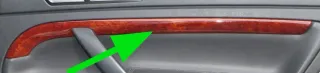 Superb 3U Mittelkonsole Verkleidung Radio Klappe Abdeckung Dekor Holz vavona Tür - Bild 8