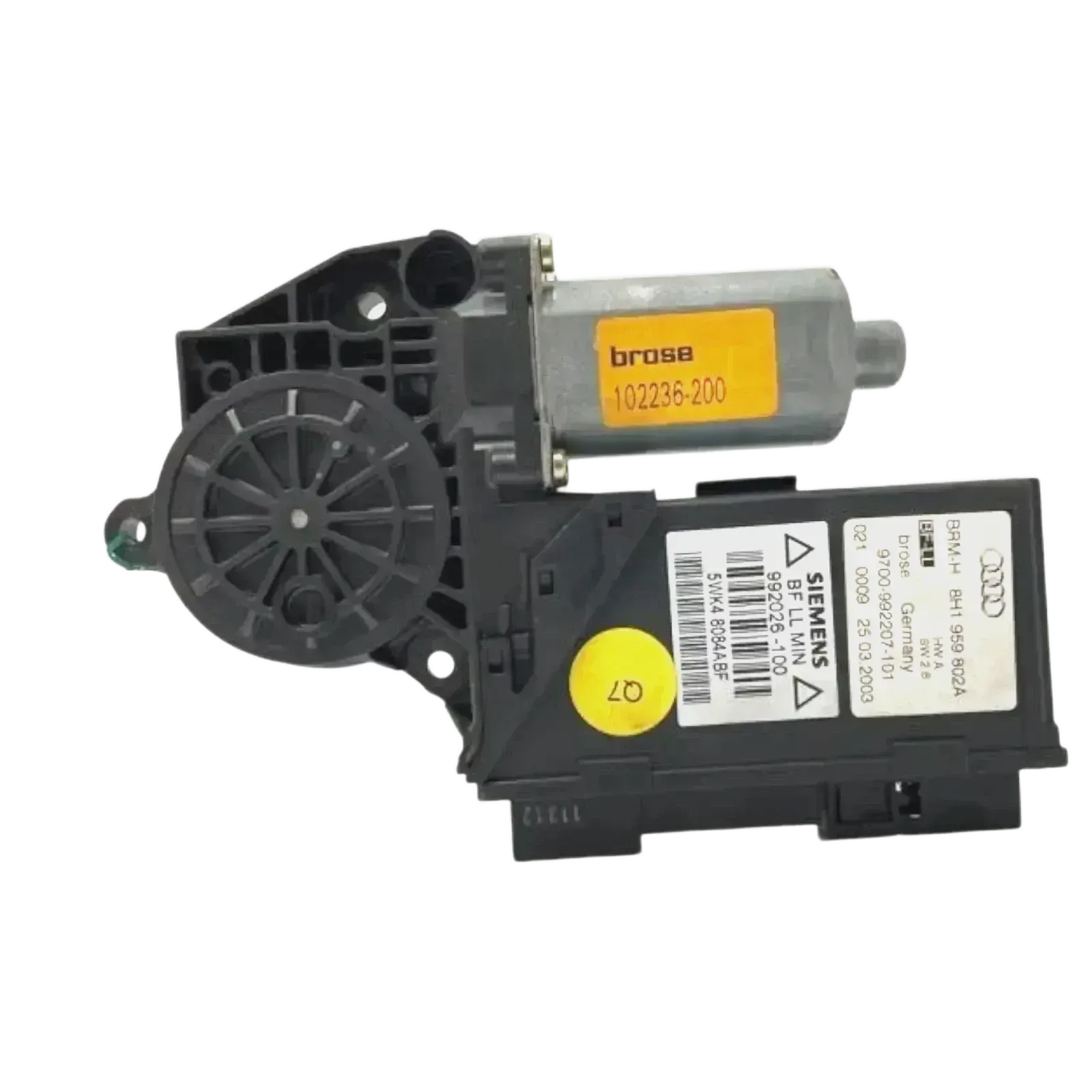Audi A4 8H Cabrio 8E B6 B7 elektrischer Fensterheber Motor vorne rechts 8H195980 - Bild 1