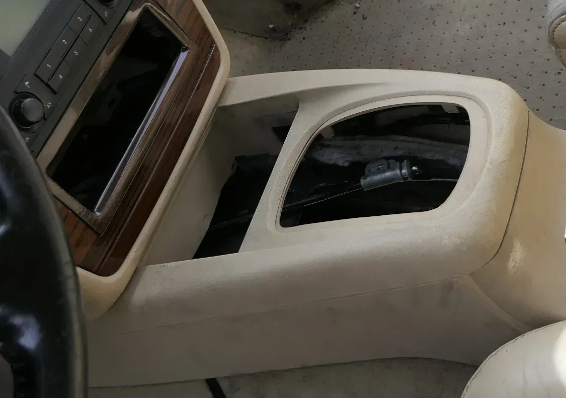 VW Passat 3BG Mitteltunnel für Aschenbecher hinten Verkleidung Schaltknauf beige - Bild 1