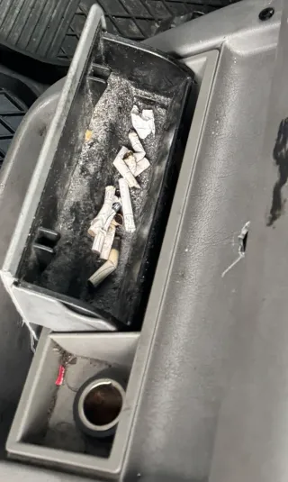 VW T4 Aschenbecher Zigarettenanzünder 2D0857305  U71 grau - Bild 2