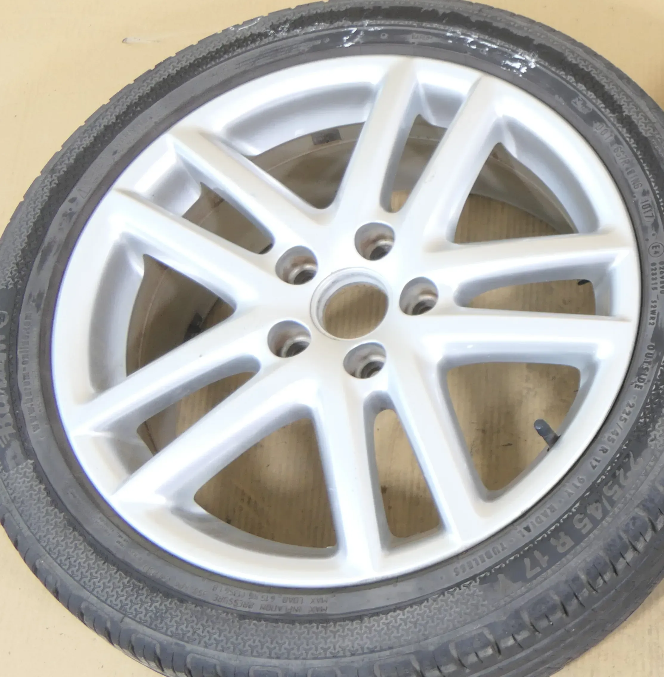 1x Felge Alufelge original Golf 5 6 Touran 7jx17H2 ET54 1K0601025AF 1K0601025DD - Bild 1